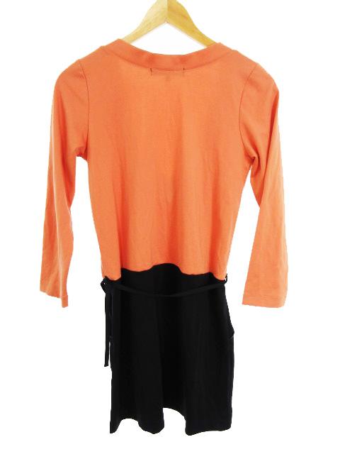 中古 グリーンレーベルリラクシング ユナイテッドアローズ ワンピース Vネック ベルト 36 黒 オレンジ ブラック レディースの通販はau Pay マーケット ブランド古着のベクトル