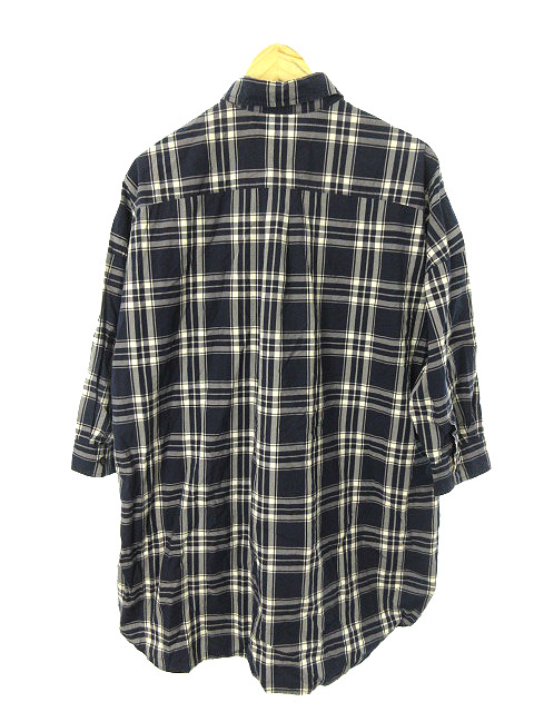 中古 アーバンリサーチ Urban Research ワンピース シャツ ひざ丈 長袖 オーバーサイズ チェック F 紺 ネイビー レディースの通販はau Pay マーケット ブランド古着のベクトル