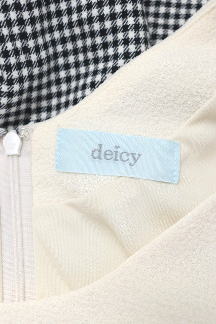 中古 デイシー Deicy ワンピース フレア ひざ丈 ドッキング ギンガムチェック 半袖 1 ベージュ Ri10 レディースの通販はau Pay マーケット ブランド古着のベクトル