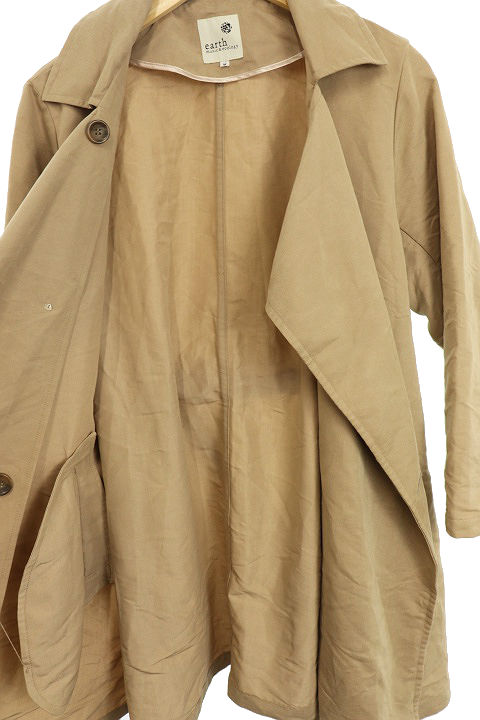 中古 アースミュージック エコロジー Earth Music Ecology コート ロング トレンチ スプリング M ベージュ レディースの通販はau Pay マーケット ブランド古着のベクトル