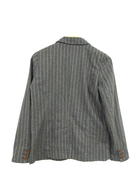 中古 アングリッド Ungrid ジャケット テーラード シングル ストライプ 総裏地 ウール混 M グレー M2n24 レディースの通販はau Pay マーケット ブランド古着のベクトル