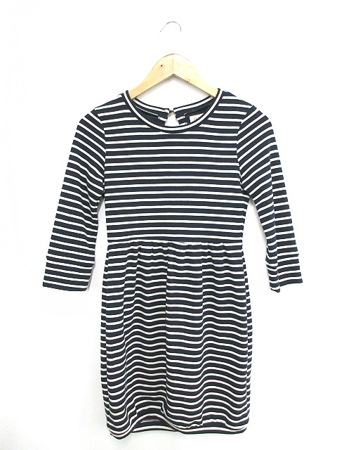 中古 リリーブラウン Lily Brown ワンピース ミニ ボーダー オープンバック 七分袖 F 青 ブルー R2k レディースの通販はau Pay マーケット ブランド古着のベクトル