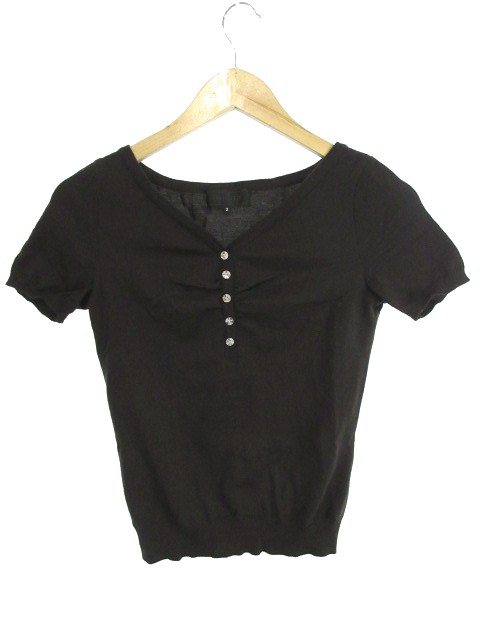 中古】アンタイトル UNTITLED アンサンブル ニット カットソー 半袖