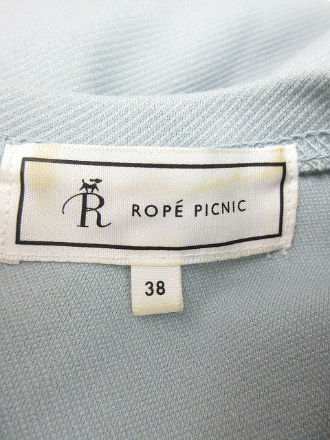 中古 ロペピクニック Rope Picnic ワンピース ひざ丈 長袖 切替 レース 38 水色 ブルー 白 ホワイト Su10 レディースの通販はau Pay マーケット ブランド古着のベクトル
