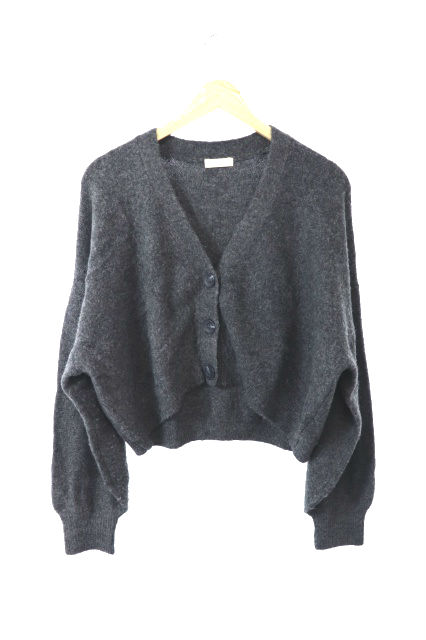 中古 Earth Music Ecology カーディガン ニット ショート Vネック 長袖 F グレー レディースの通販はau Pay マーケット ブランド古着のベクトル