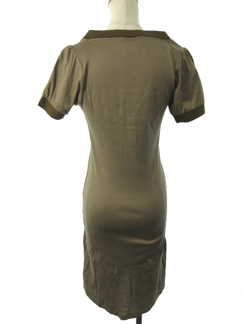 中古 ダブルスタンダードクロージング ダブスタ ワンピース ミモレ ロング 半袖 Vネック スリット 緑 カーキ レディースの通販はau Pay マーケット ブランド古着のベクトル