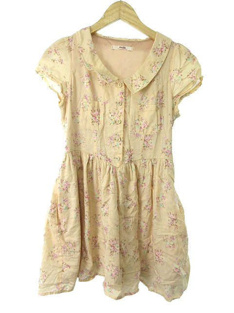 中古 ダズリン Dazzlin ワンピース ミニ ステンカラー 半袖 総柄 S ピンク Tm9 レディースの通販はau Pay マーケット ブランド古着のベクトル