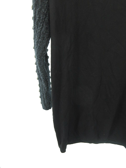 中古 ビュルデサボン Bulle De Savon ワンピース ひざ丈 オフタートル 長袖 ニット ウール アンゴラ混 F 黒 レディースの通販はau Pay マーケット ブランド古着のベクトル