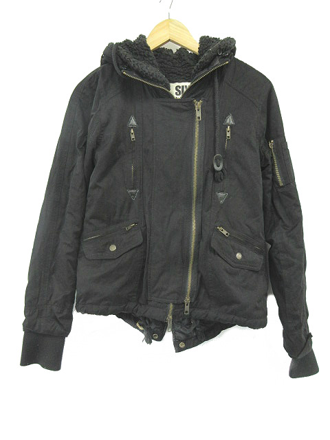 中古 スライ ラング Sly Lang ジャケット ジャンパー フード 中綿 ボア 長袖 1 黒 ブラック M2s レディースの通販はau Pay マーケット ブランド古着のベクトル
