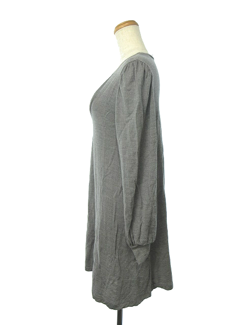 中古 ジーヴィージーヴィー G V G V ワンピース ニット ミニ Vネック 長袖 ウール F グレー Ks レディースの通販はau Pay マーケット ブランド古着のベクトル