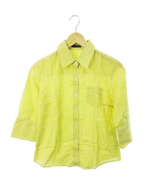 中古 ジェイクルー J Crew シャツ ギンガムチェック 七分袖 黄色 イエロー 白 ホワイト Yk31 レディースの通販はau Pay マーケット ブランド古着のベクトル