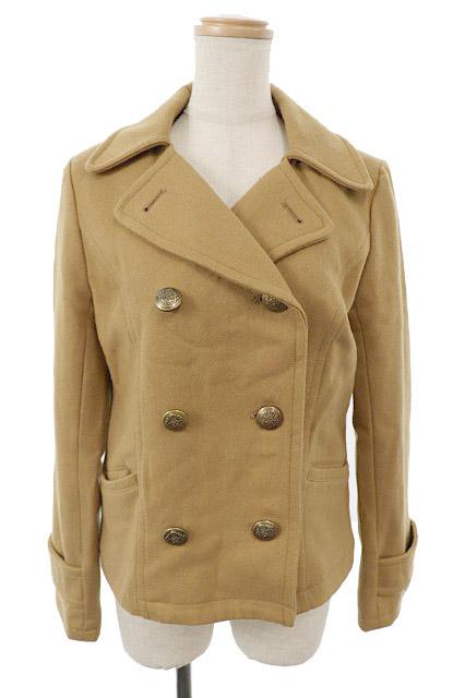 中古 イング Ingni Pコート ピーコート ショート丈 総裏地 ウール M ベージュ Jn43 レディースの通販はau Pay マーケット ブランド古着のベクトル