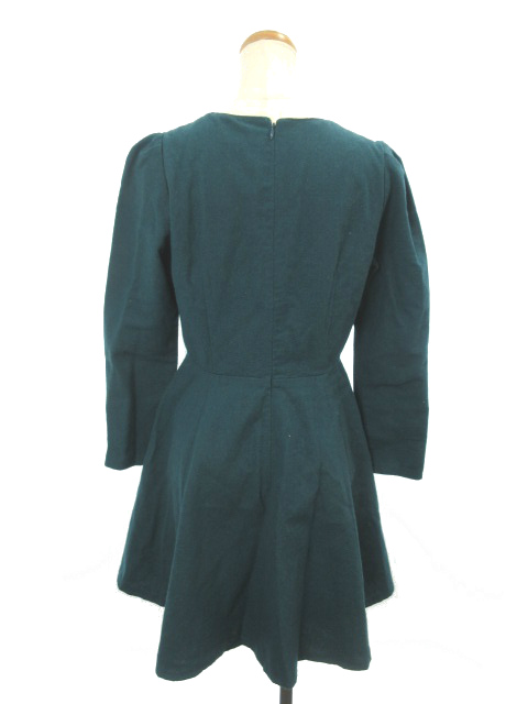 中古 アースミュージック エコロジー Earth Music Ecology ワンピース ひざ丈 フレア ベイクドカラー M 緑 レディースの通販はau Pay マーケット ブランド古着のベクトル