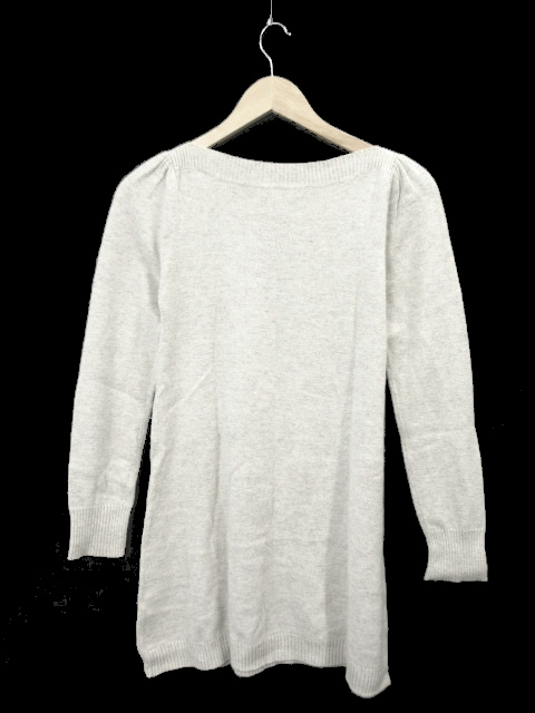 中古 エムプルミエ M Premier ワンピース ニット ミニ 長袖 ボートネック ウール混 アンゴラ混 36 白 ホワイト レディースの通販はau Pay マーケット ブランド古着のベクトル