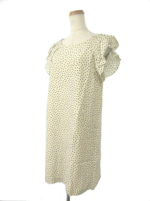 中古 ザラ ベーシック Zara Basic ワンピース ラウンドネック ロング ミモレ ドット 水玉 ノースリーブ M 白 レディースの通販はau Wowma ブランド古着のベクトル