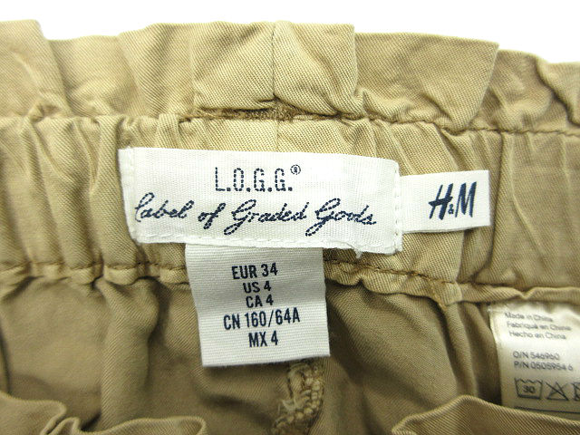 中古 エイチ エム H M L O G G Label Of Graded Goods パンツ テーパード 4 ベージュ Tm18 レディースの通販はau Pay マーケット ブランド古着のベクトル