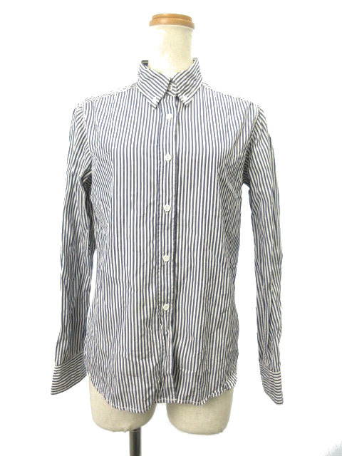 中古 ジャーナルスタンダード Journal Standard シャツ ボタンダウン 長袖 ストライプ M 紺 白 ネイビー レディースの通販はau Pay マーケット ブランド古着のベクトル