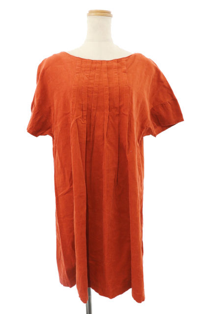 中古 シャンブルドゥシャーム Chambre De Charme ワンピース ミニ フレア ボートネック 半袖 F オレンジ M2s レディースの通販はau Pay マーケット ブランド古着のベクトル