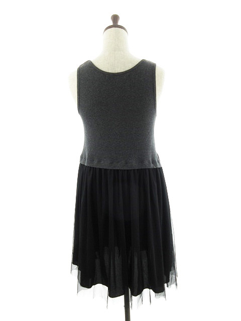 中古 アナザーエディション Another Edition アローズ ワンピース ミニ ノースリーブ 切替 チュール 黒 ブラックの通販はau Pay マーケット ブランド古着のベクトル