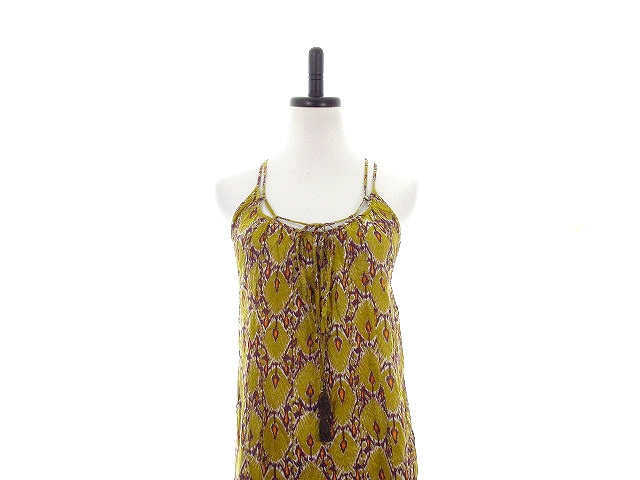 中古 ナバアサナ Navasana ワンピース キャミワンピ ロング 総柄 F 茶 ブラウン Ck レディースの通販はau Pay マーケット ブランド古着のベクトル