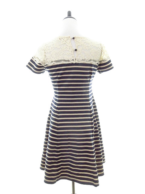 中古 ラグナムーン Lagunamoon ワンピース ミニ 半袖 ボーダー F 紺 ネイビー Ck レディースの通販はau Pay マーケット ブランド古着のベクトル