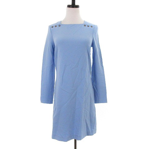 中古 ザラウーマン Zara Woman ワンピース ひざ丈 長袖 無地 Xs 青 ブルー Mo レディースの通販はau Pay マーケット ブランド古着のベクトル