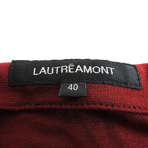 中古 ロートレアモン Lautreamont ワンピース ひざ丈 半袖 クルーネック 薄手 無地 40 ボルドー Mo レディースの通販はau Pay マーケット ブランド古着のベクトル