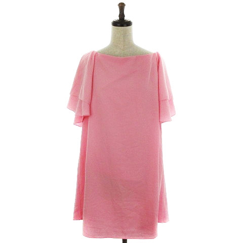 中古 ザラ ベーシック Zara Basic ワンピース ミニ 半袖 オフショルダー 2way ボートネック Xs ピンク レディースの通販はau Pay マーケット ブランド古着のベクトル