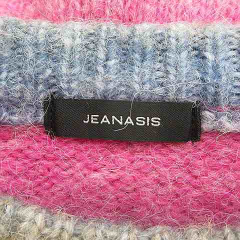 中古】ジーナシス JEANASIS ニット セーター 長袖 クルーネック 厚手