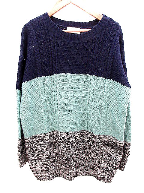 中古 ダブルクローゼット W Closet Wears Inc ワンピース チュニック ニット F 紺色 ネイビー o24の通販はau Pay マーケット ブランド古着のベクトル