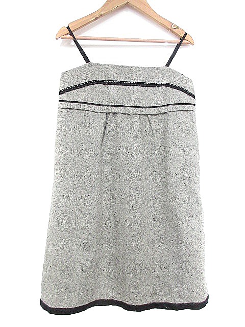 中古 アプワイザーリッシェ Apuweiser Riche ワンピース キャミ ミニ ツイード 2 グレー m レディースの通販はau Pay マーケット ブランド古着のベクトル