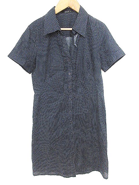 中古 コムサイズム Comme Ca Ism ワンピース シャツ 半袖 ミニ ドット M 紺色 ネイビー o15 レディースの通販はau Pay マーケット ブランド古着のベクトル