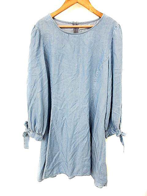 中古 ザラウーマン Zara Woman ワンピース 長袖 ミニ L 青 ブルー Akk32 レディースの通販はau Pay マーケット ブランド古着のベクトル