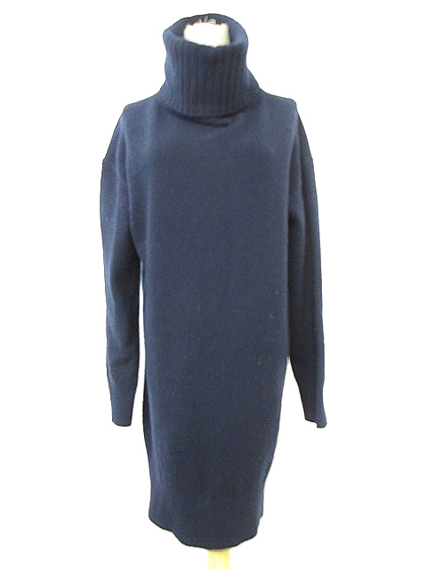 中古 ラコステ Lacoste ワンピース ニット ひざ丈 長袖 タートルネック 34 紺 ネイビー m レディースの通販はau Pay マーケット ブランド古着のベクトル