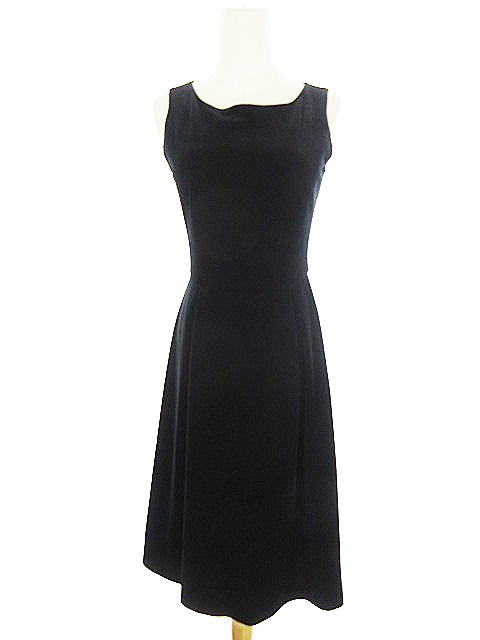 中古 メルローズ Melrose ワンピース ひざ丈 ノースリーブ ベロア 3 黒 ブラック m レディースの通販はau Wowma ブランド古着のベクトル