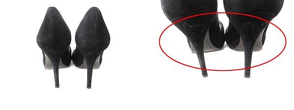 パンプス 黒 サンダル Stuart WEITZMAN ヒール12
