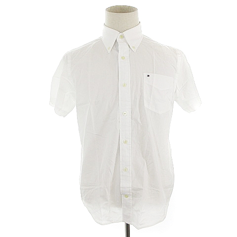 中古 トミーヒルフィガー Tommy Hilfiger シャツ ボタンダウン 半袖 ワンポイント L 白 ホワイト m17 メンズの通販はau Pay マーケット ブランド古着のベクトル