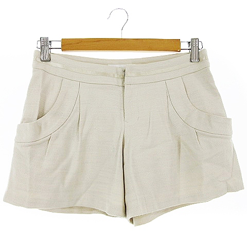 中古 ジルスチュアート Jill Stuart パンツ ショート タック 麻混 リネン混 0 オフホワイト m6 レディースの通販はau Pay マーケット ブランド古着のベクトル