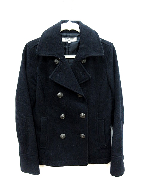 中古 ナチュラルビューティーベーシック Natural Beauty Basic ピーコート Pコート 総裏地 ウール M 黒 ブラックの通販はau Pay マーケット ブランド古着のベクトル