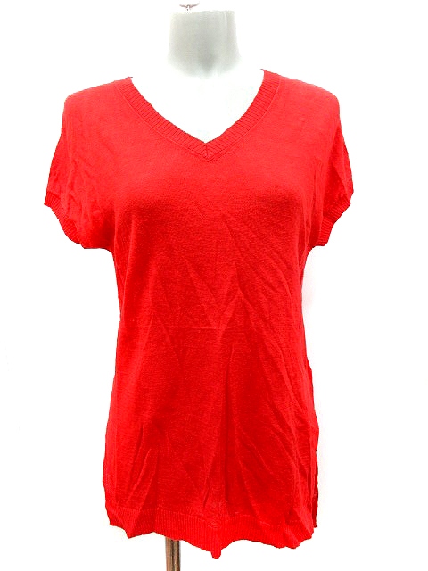 中古 ル ティロワ ドゥ ドレステリア Le Tiroir De Dressterior ニット カットソー Vネック 麻 リネン 半袖 L 赤 レッドの通販はau Pay マーケット ブランド古着のベクトル