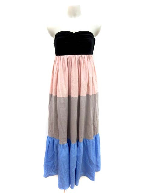 中古 イランイラン Ylang Ylang ワンピース ベアトップ ロング S マルチカラー Yi レディースの通販はau Wowma ブランド古着のベクトル