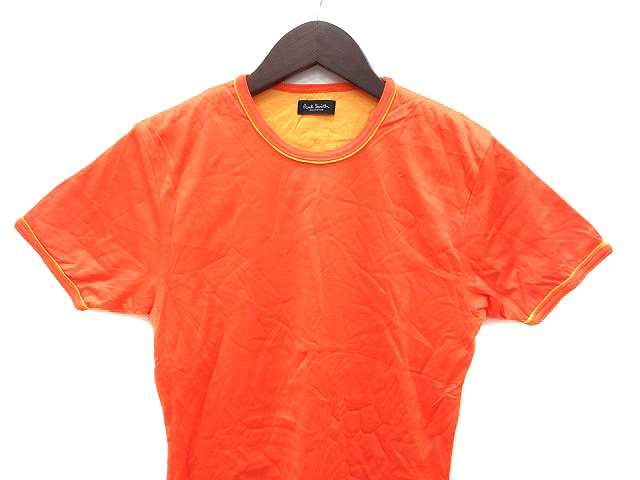 中古 ポールスミス Paul Smith カットソー Tシャツ クルーネック 半袖 オレンジ Ct レディースの通販はau Wowma ブランド古着のベクトル