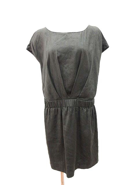 中古 スピック スパン ノーブル ワンピース ひざ丈 フレンチスリーブ フェイクスエード ブラウン Kb レディースの通販はau Pay マーケット ブランド古着のベクトル