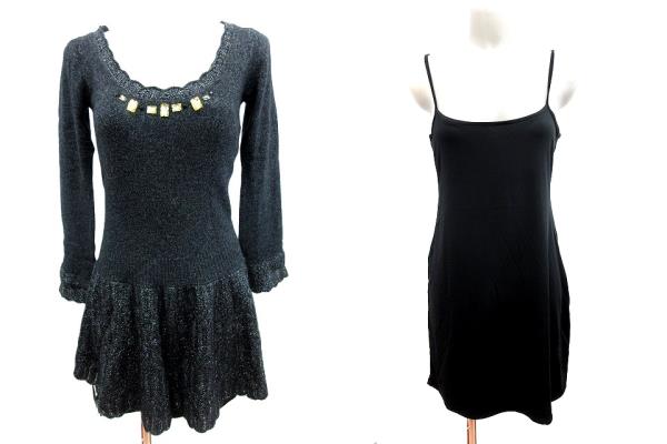 中古 アプワイザーリッシェ Apuweiser Riche ワンピース フレア ミニ ニット 切替 ラメ ビジュー 長袖 2 黒の通販はau Pay マーケット ブランド古着のベクトル