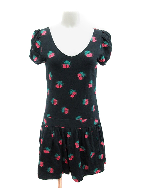 中古 ジルスチュアート Jill Stuart ワンピース フレア ミニ 半袖 総柄 M 黒 ブラック St レディースの通販はau Pay マーケット ブランド古着のベクトル
