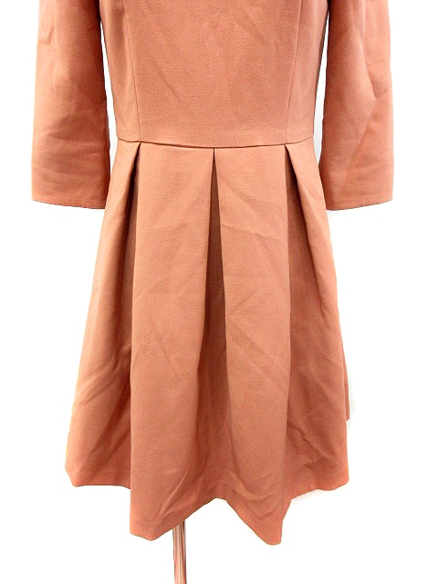 中古 ストロベリーフィールズ Strawberry Fields ワンピース フレア ミニ Uネック 七分袖 1 オレンジ レディースの通販はau Pay マーケット ブランド古着のベクトル