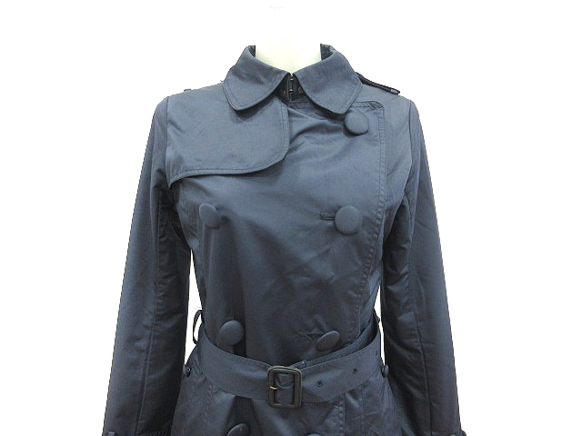 中古 ナノユニバース Nano Universe W コート トレンチ ロング 背抜き ウエストマーク M 紺 ネイビー レディースの通販はau Pay マーケット ブランド古着のベクトル