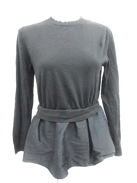 中古 コス Cos ワンピース チュニック ニット 切替 ウール 長袖 S 黒 ブラック Yk レディースの通販はau Pay マーケット ブランド古着のベクトル