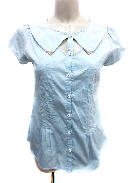 中古 ハニーバンチ Honey Bunch ブラウス シャツ セーラー フレンチスリーブ F 青 ブルー Yk レディースの通販はau Pay マーケット ブランド古着のベクトル