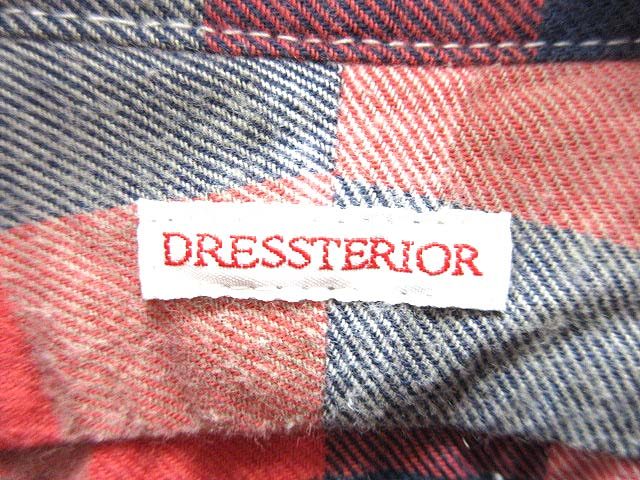 中古 ドレステリア Dressterior ワンピース シャツ ひざ丈 チェック 長袖 青 ブルー 赤 ベージュ Yk レディースの通販はau Pay マーケット ブランド古着のベクトル